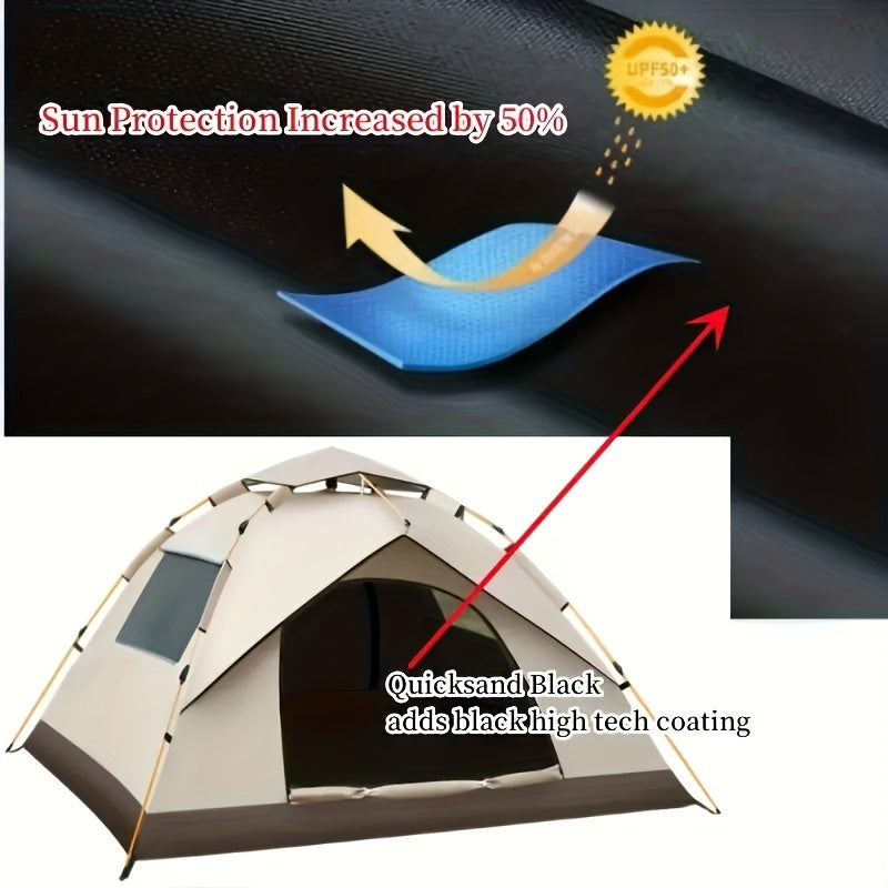 Vollautomatisches Schnellöffnungszelt, Wasserdichtes Sonnenschutzzelt, Tragbares Zelt Für Outdoor-Camping