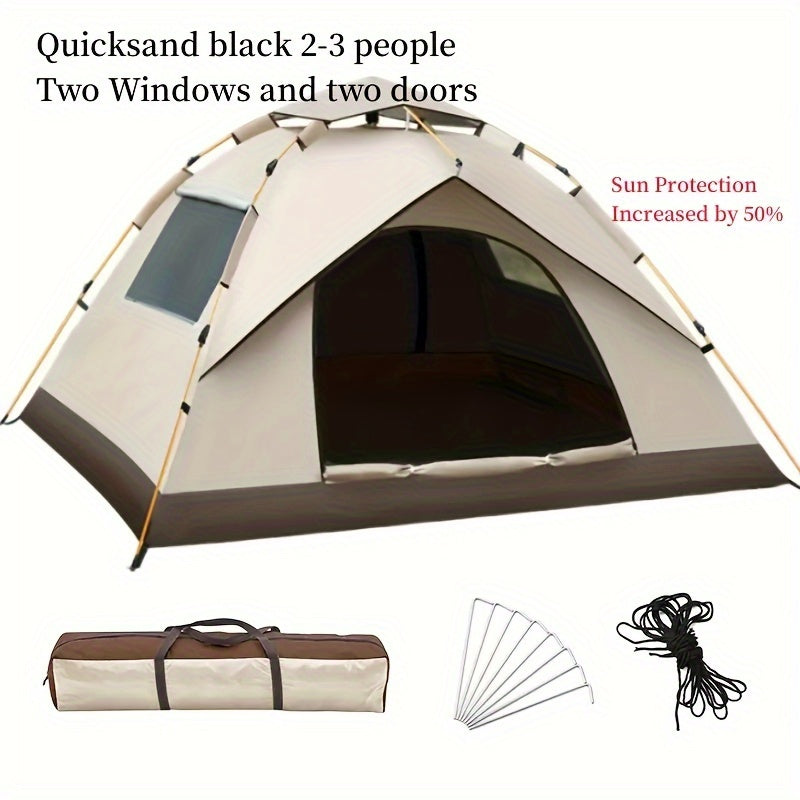 Vollautomatisches Schnellöffnungszelt, Wasserdichtes Sonnenschutzzelt, Tragbares Zelt Für Outdoor-Camping