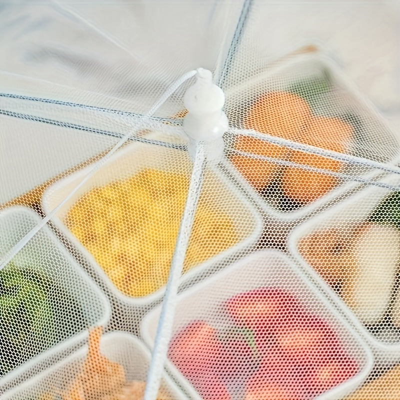 1 Stück Pop-Up Mesh Lebensmittelabdeckungszelt (43,18 Cm X 43,18 Cm X 22,86 Cm), Zusammenklappbarer Und Waschbarer Lebensmittelschutz, Outdoor-Picknick-Lebensmittelnetzschirm, Hochwertiges Organza-Material, Platzsparendes Design, Praktische Luftige Kuppe