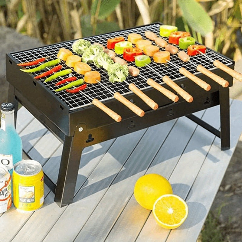 10 Stück, Grillspieße, Edelstahlspieße Für BBQ, Vielseitige Metall BBQ Spieße, Grillen Edelstahlspieße, Grillspieße Mit Holzgriff, BBQ Nadelstäbchen, Outdoor-Kochen, BBQ Zubehör