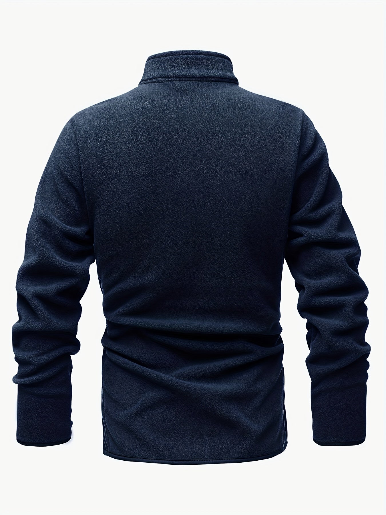 Warmes Plüsch-Fleece-Jacke, Herren-Casual-Stehkragen-Jacke Für Herbst Winter