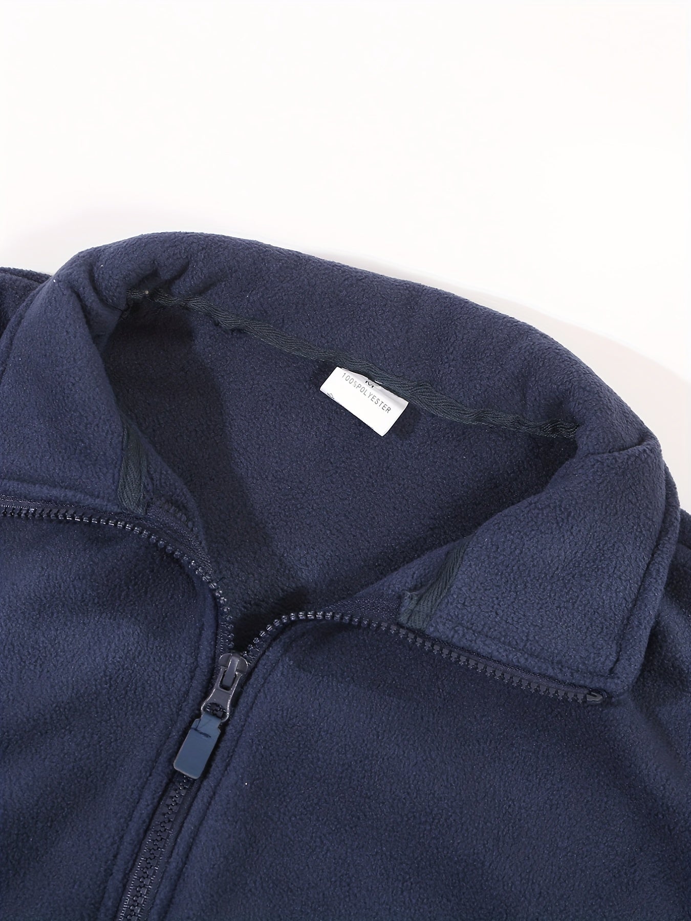 Warmes Plüsch-Fleece-Jacke, Herren-Casual-Stehkragen-Jacke Für Herbst Winter