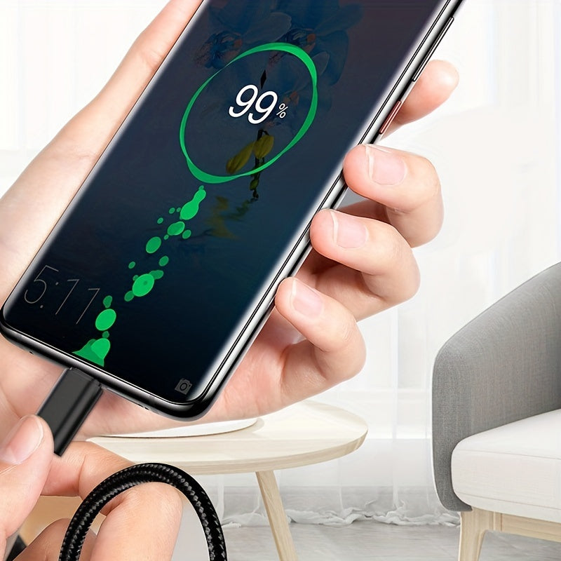 Hochgeschwindigkeits-Datenkabel Aus Nylon Für Samsung/Xiaomi/vivo/oppo/Redmi Und Weitere USB-C-Smartphones Ladegerätkabel