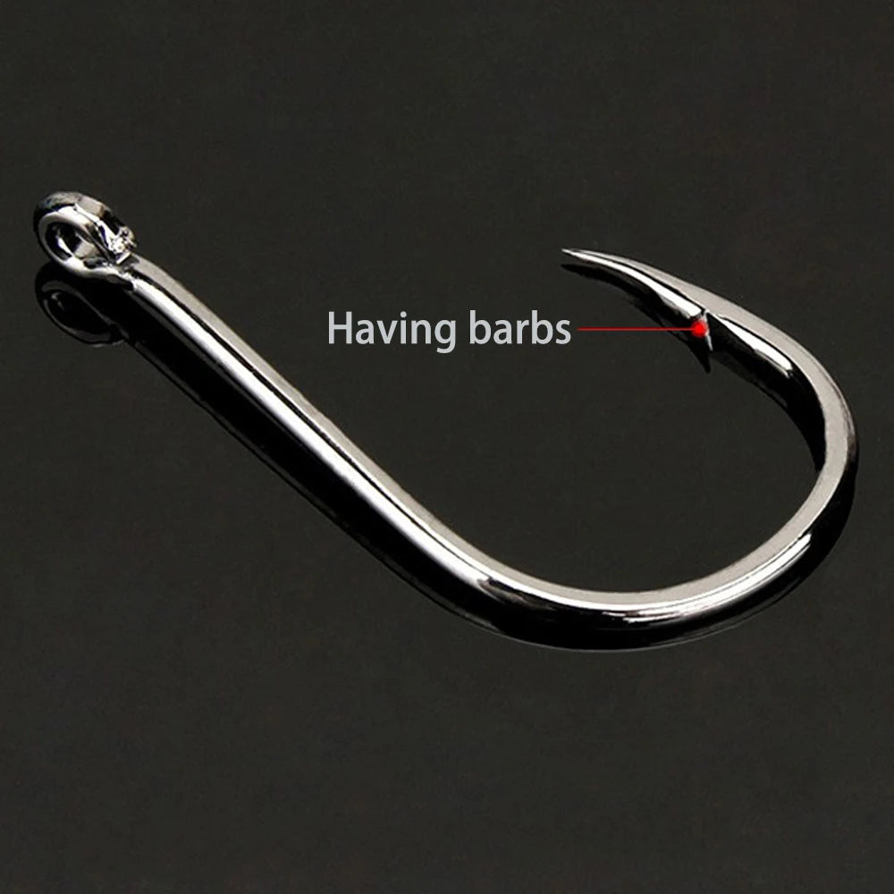 1000PCS Angelhaken Set High Carbon Steel Sharp Durable Barbed Fishhook Rock Fishing Equipment Gear Tackle Zubehör mit Box