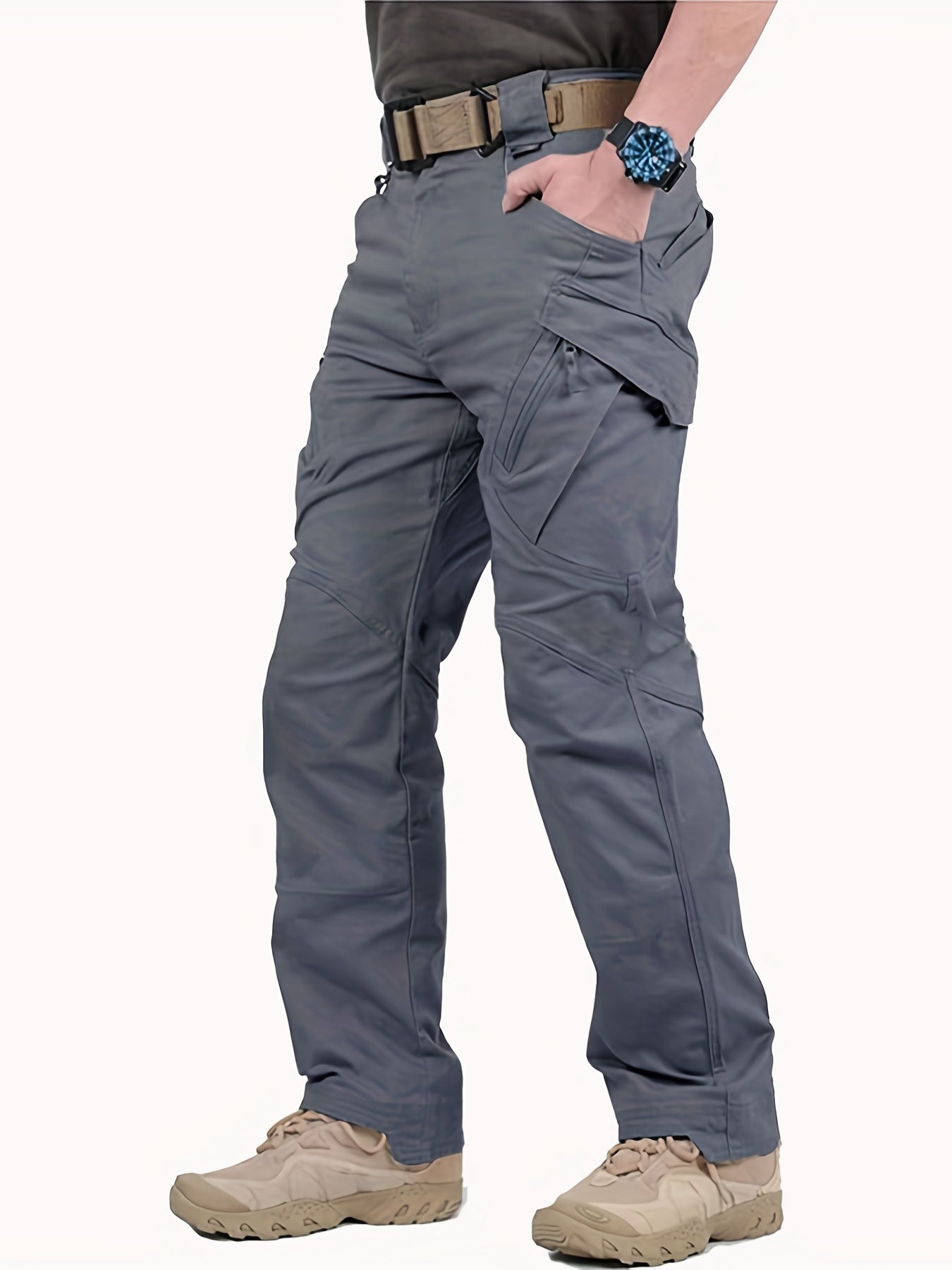 Outdoor-Funktionshose mit mehreren Taschen für Herren, Outdoor-Wanderhose, wasserdichte Jogginghose, abriebfeste Cargohose