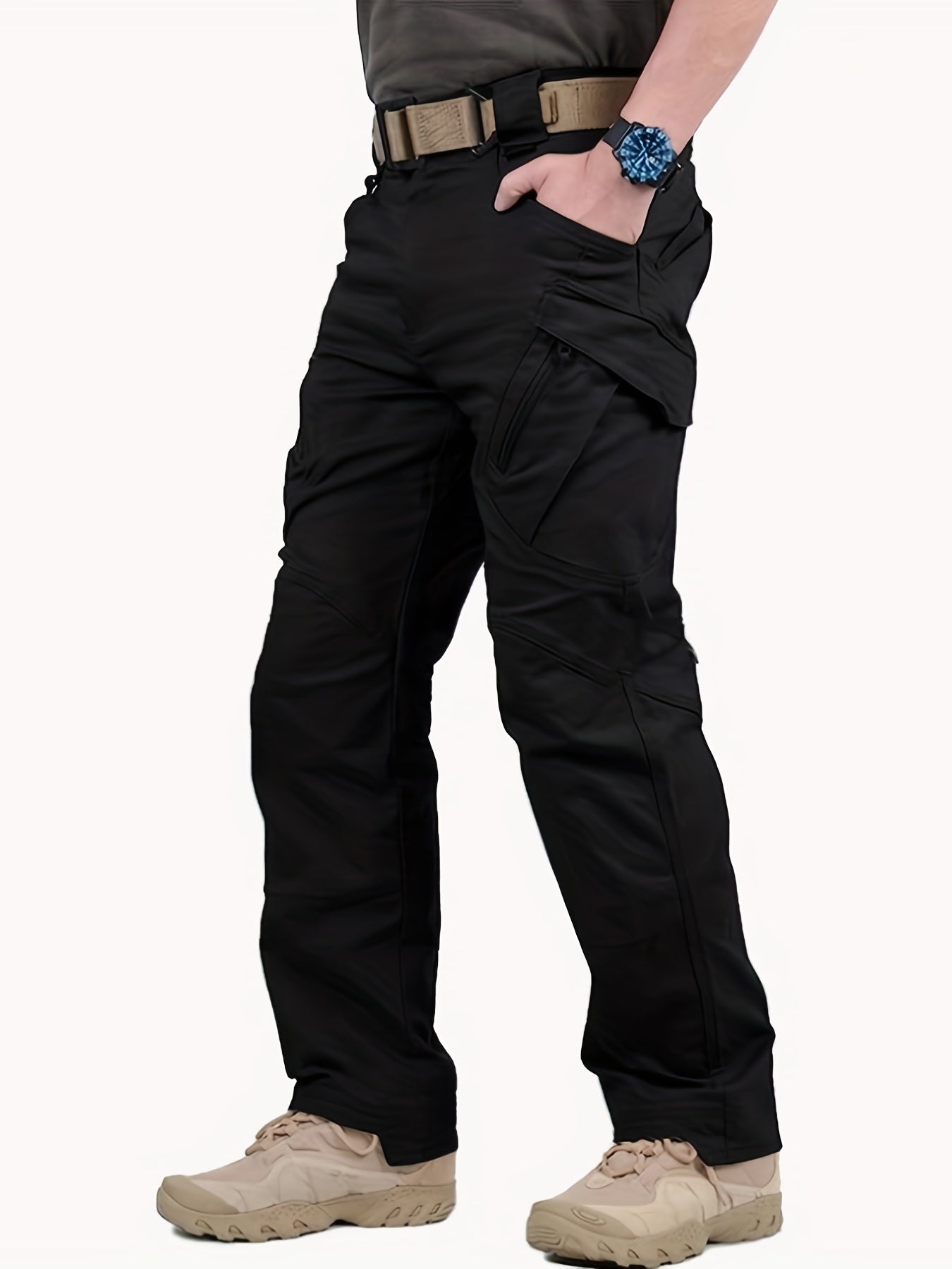 Outdoor-Funktionshose mit mehreren Taschen für Herren, Outdoor-Wanderhose, wasserdichte Jogginghose, abriebfeste Cargohose