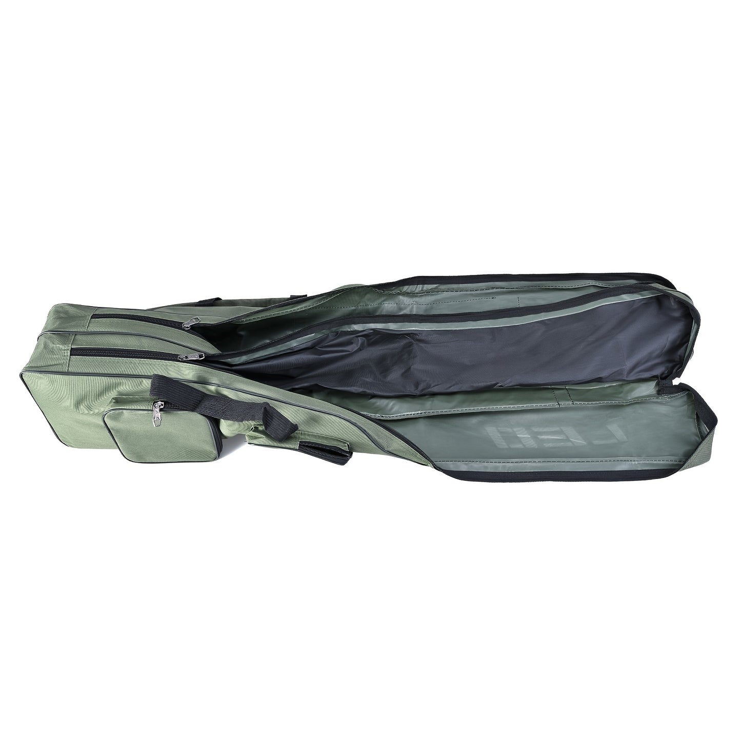 LEOFISHING Angelgerät-Aufbewahrungstasche, 130 Cm/4,27 Fuß, Tragbarer Angelruten-Rollen-Organizer, Angelruten-Ausrüstung, Werkzeugkoffer, Träger, Zweilagig, Langlebig, Oxford, Großes Fassungsvermögen, Reise-Angel-Abdeckungstasche