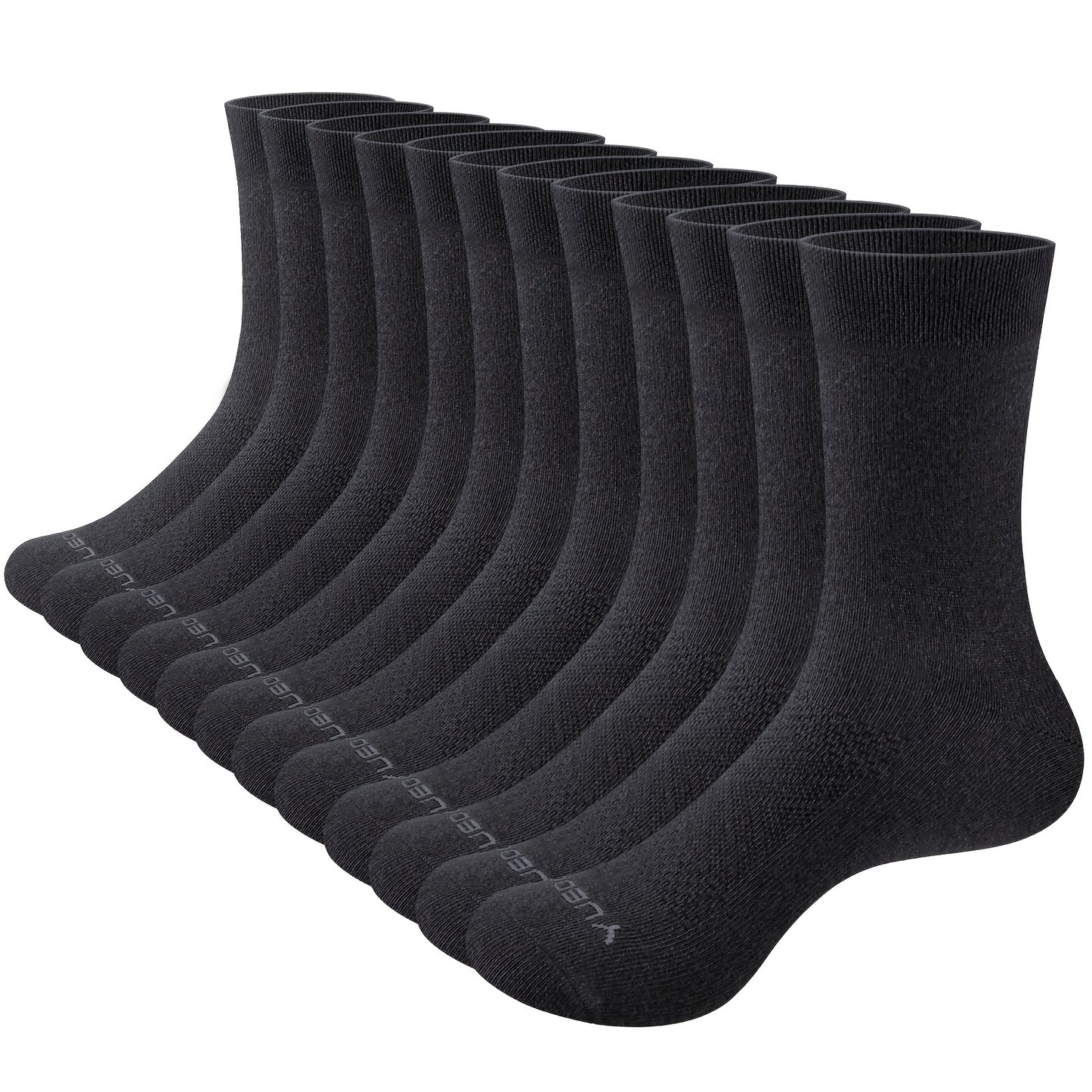 12 Paar Ultra-Weiche, Atmungsaktive und Bequeme Herren Crew-Socken - Perfekt für den täglichen Gebrauch im Sommer, Business und festliche Anlässe - Dünn, Leicht und Feuchtigkeitsableitend für ganztägigen Komfort