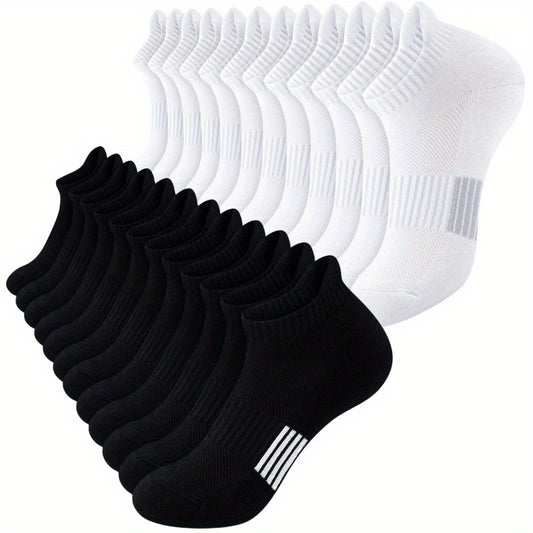 3/6/10 Paar Damen Hochleistungs-Laufsocken - Bequem & Gepolstert für Sport, Atmungsaktives Low-Cut-Design - Ideal für Outdoor-Aktivitäten