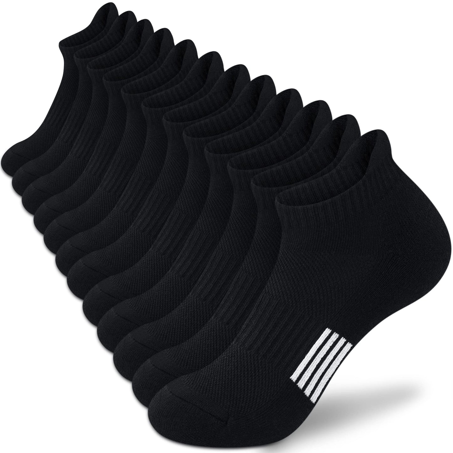 3/6/10 Paar Damen Hochleistungs-Laufsocken - Bequem & Gepolstert für Sport, Atmungsaktives Low-Cut-Design - Ideal für Outdoor-Aktivitäten