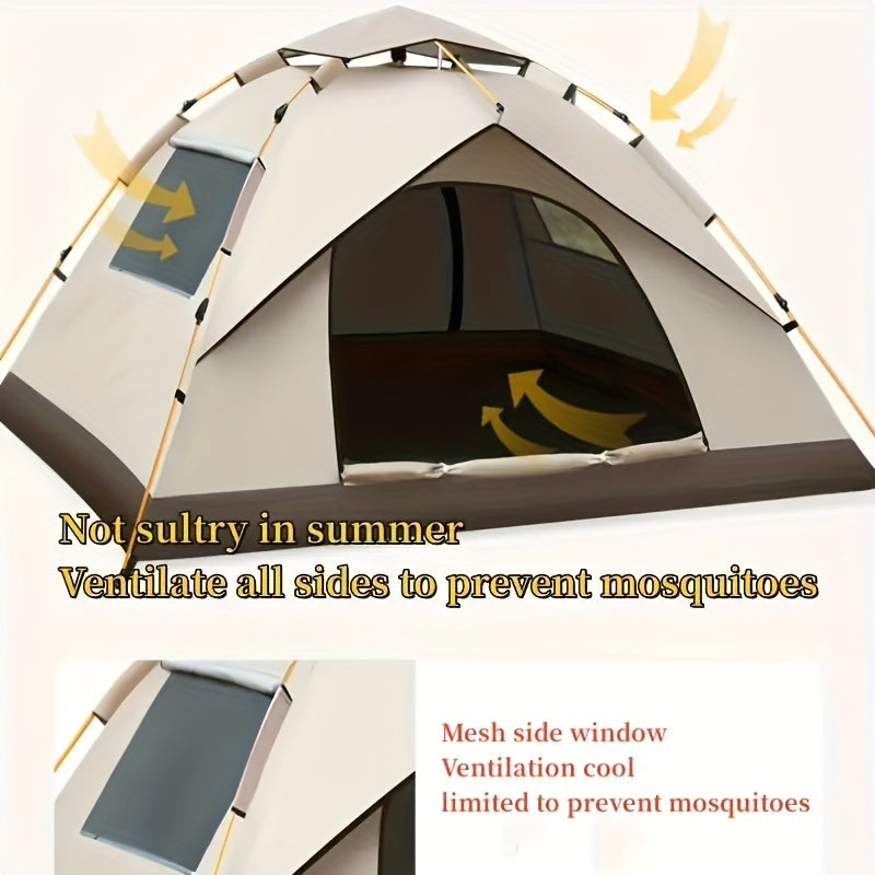 Vollautomatisches Schnellöffnungszelt, Wasserdichtes Sonnenschutzzelt, Tragbares Zelt Für Outdoor-Camping
