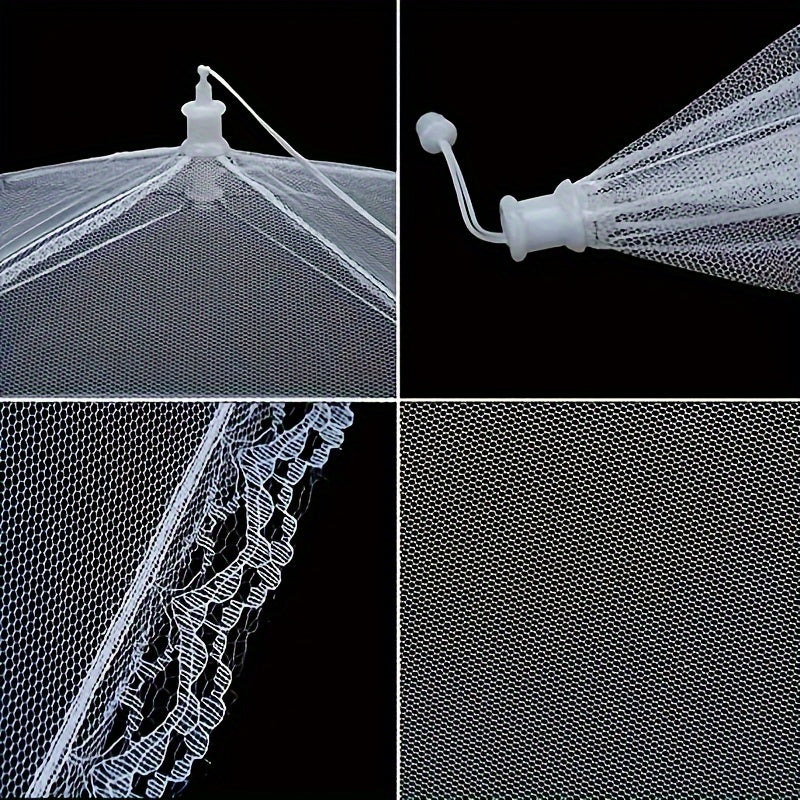 1 Stück Pop-Up Mesh Lebensmittelabdeckungszelt (43,18 Cm X 43,18 Cm X 22,86 Cm), Zusammenklappbarer Und Waschbarer Lebensmittelschutz, Outdoor-Picknick-Lebensmittelnetzschirm, Hochwertiges Organza-Material, Platzsparendes Design, Praktische Luftige Kuppe
