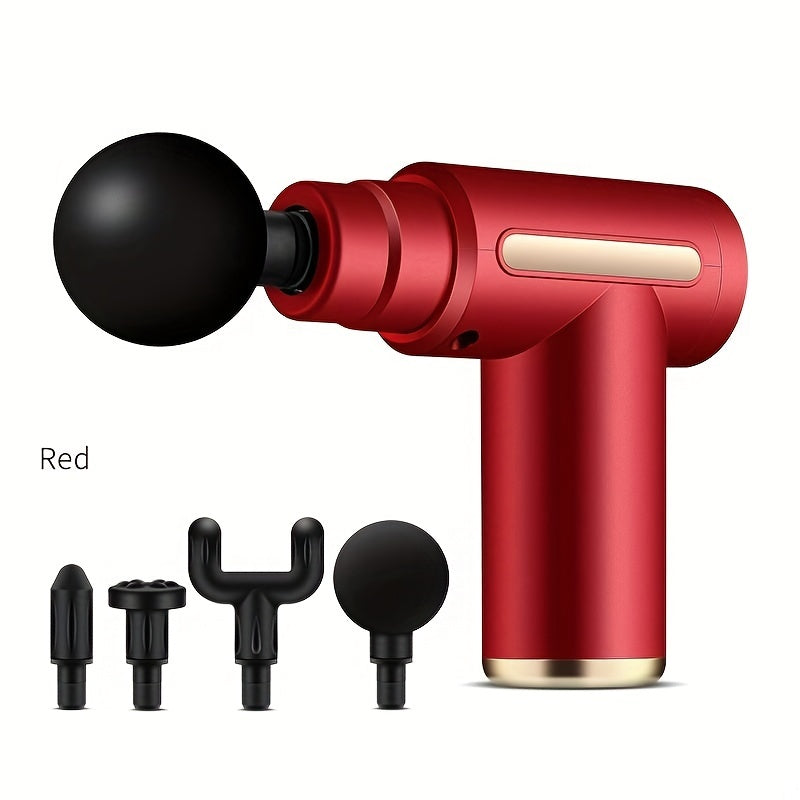Massagepistole, Handheld-Trommelmassagegerät für Tiefengewebsmassage für Entspannung von Körper, Rücken und Nacken, kompaktes und elegantes Design für Damen