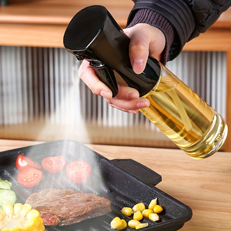 1 Stk. 6.,8 oz/10,1 oz, Öl-Spray, Öl-Zerstäuber aus Plastik, Grill-Sprühflasche, Grill-Picknick, Olivenöl-Spender für die Küche, zum Kochen, Camping, Grillen, Braten, Essig, Soßen, Öl-Sprüher, Speiseöl-Flasche, für Air Fryer, Salat, Backen, Grillen