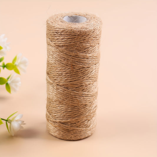 100m natürliche Juteschnur – perfekt für Gartenarbeit, Festbinden von Pflanzen, Bastelarbeiten & Hochzeiten!