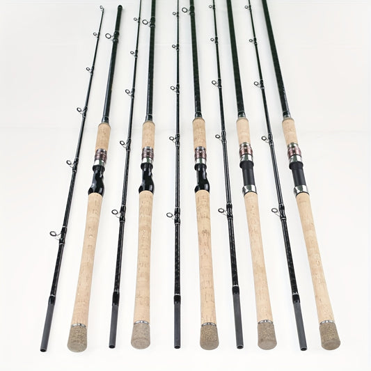 Zirkonium Blitz Angelrute XXH Hochbelastbare Kohlefaser-Rute - Verstellbare Länge von 210.01cm bis 299.92cm, Schnelle Aktion Leichte Kraft, Weiß & Schwarz, Salzwasser/Süßwasserangeln für Barsch, Thunfisch, Marlin - Robustes & Tragbares Design