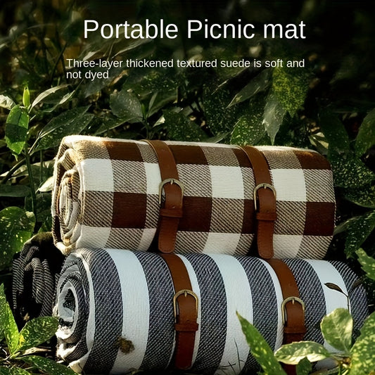1 Stück Verdickte Wasserdichte Outdoor Picknickmatte - Ideal für Camping & Ausflüge!