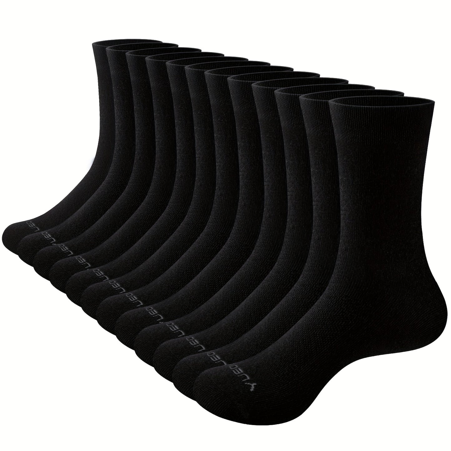 12 Paar Ultra-Weiche, Atmungsaktive und Bequeme Herren Crew-Socken - Perfekt für den täglichen Gebrauch im Sommer, Business und festliche Anlässe - Dünn, Leicht und Feuchtigkeitsableitend für ganztägigen Komfort
