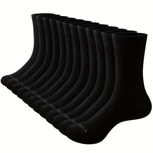 12 Paar Ultra-Weiche, Atmungsaktive und Bequeme Herren Crew-Socken - Perfekt für den täglichen Gebrauch im Sommer, Business und festliche Anlässe - Dünn, Leicht und Feuchtigkeitsableitend für ganztägigen Komfort