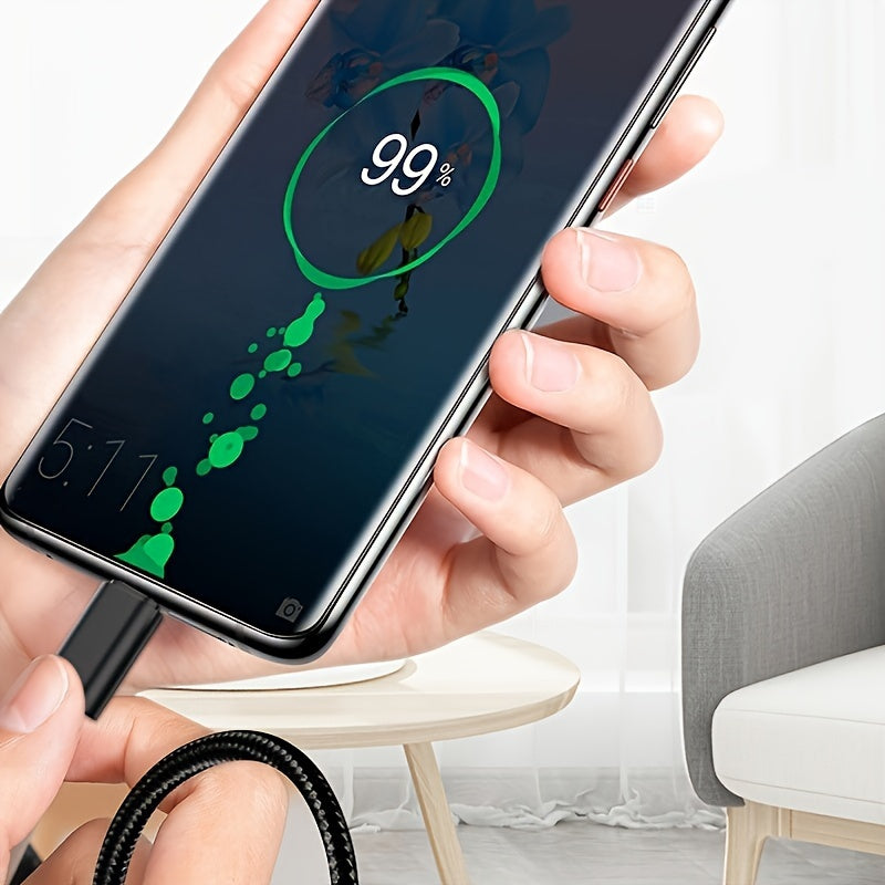 Schnellladendes Micro-USB-Kabel Aus Nylon Geflochtenes Datenkabel Für Samsung/Xiaomi/Vivo/OPPO/Redmi/Android-Handy-Ladekabel
