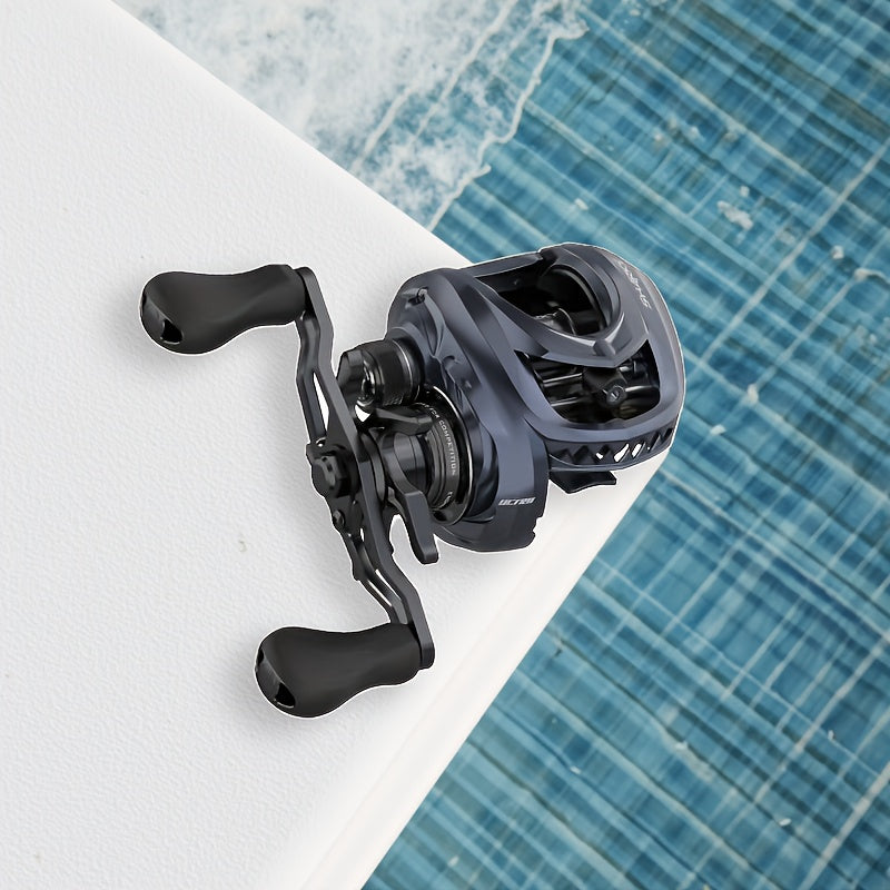 KastKing Sharky III Ultra Long Cast Baitcasting Reel - 7kg Max Drag, Leichtgewicht Aluminiumlegierung, Blau & Schwarz Design für Süßwasserangeln, Baitcasting Reel | Schickes Angelrollen | Aluminiumlegierung Ree