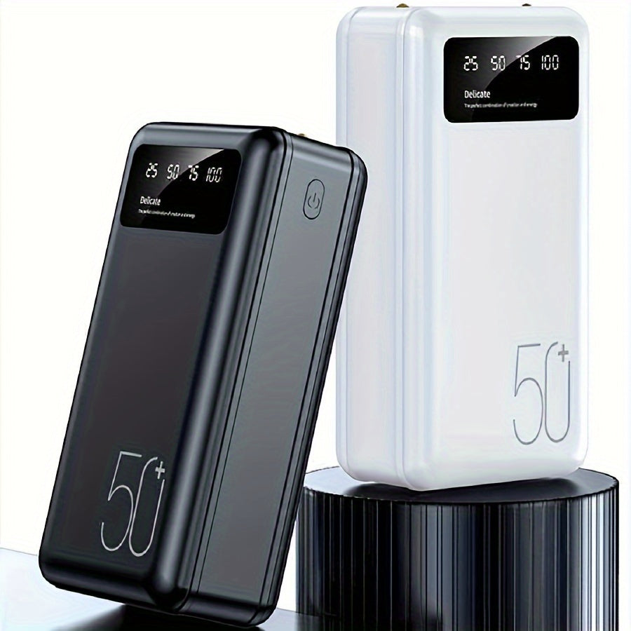 50000/30000/20000mAh Tragbares Mobilstromversorgung, USB-Handy-Ladegerät, LED-Anzeige/Outdoor-Notstrom-Reservebatterie, Geeignet für iPhone/Android-Handys und Digitale Elektronische Geräte, Geschenk für die Feiertage