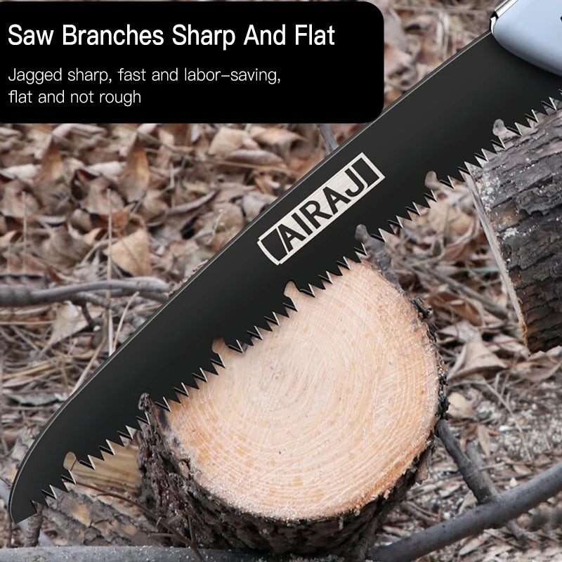 AIRAJ Klappsäge Holzbearbeitung Klappsäge Multifunktions-Schneiden Holz Scharf Camping Garten Prunch Säge Baum Chopper Messer Handwerkzeuge