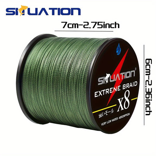 500m Super Starke Angelschnur, 8-fach Multifilament PE Anti-Abrasion Geflochtene Schnur, 12 25 40 60 80 LB Für Glatte Lange Würfe
