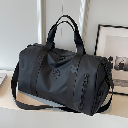 Leichte, Tragbare Reisetasche, Einfarbige, Vielseitige Reisetasche Mit Reißverschluss, Sport-Fitness-Tasche