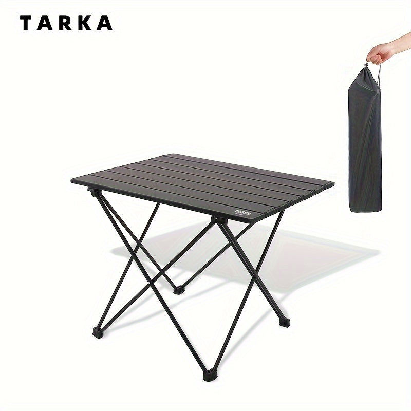 TARKA Outdoor Camping Klappbarer Tisch, Party Picknick BBQ Tragbarer Klappbarer Tisch, Hochfeste Ultraleichte Aluminiumtisch