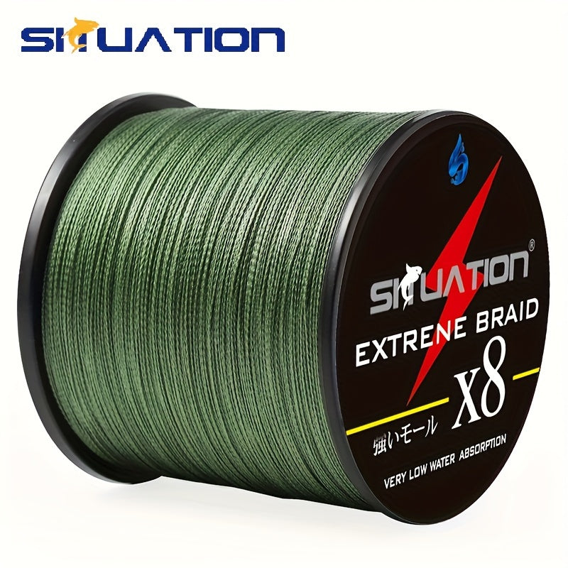 500m Super Starke Angelschnur, 8-fach Multifilament PE Anti-Abrasion Geflochtene Schnur, 12 25 40 60 80 LB Für Glatte Lange Würfe