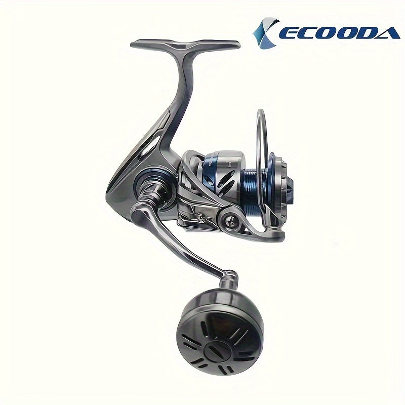 1 Stück Ecooda Hadera Serie Spinnrolle - Hochgeschwindigkeit, Weitwurf, Aluminiumlegierung, Salzwasserkompatibel, Edelstahlgehäuse, beidhändig, Einzelpackung