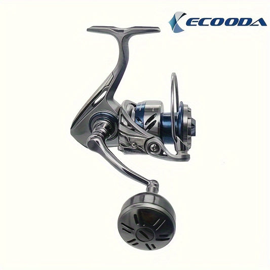 1 Stück Ecooda Hadera Serie Spinnrolle - Hochgeschwindigkeit, Weitwurf, Aluminiumlegierung, Salzwasserkompatibel, Edelstahlgehäuse, beidhändig, Einzelpackung