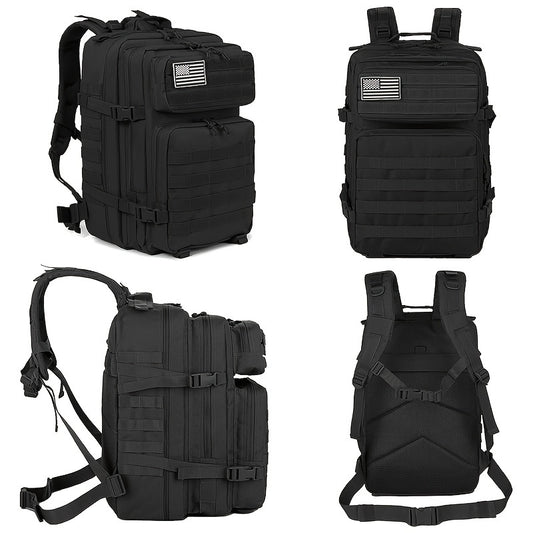 45L Outdoor Rucksäcke Spacious 3-Day MOLLE Pack Rucksack für Sport, Wandern, Camping, Trekking und Jagen