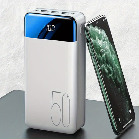 50000/30000/20000mAh Tragbares Mobilstromversorgung, USB-Handy-Ladegerät, LED-Anzeige/Outdoor-Notstrom-Reservebatterie, Geeignet für iPhone/Android-Handys und Digitale Elektronische Geräte, Geschenk für die Feiertage