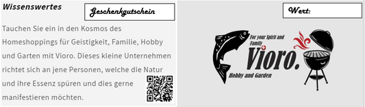 VIORO.-  Geschenkgutschein